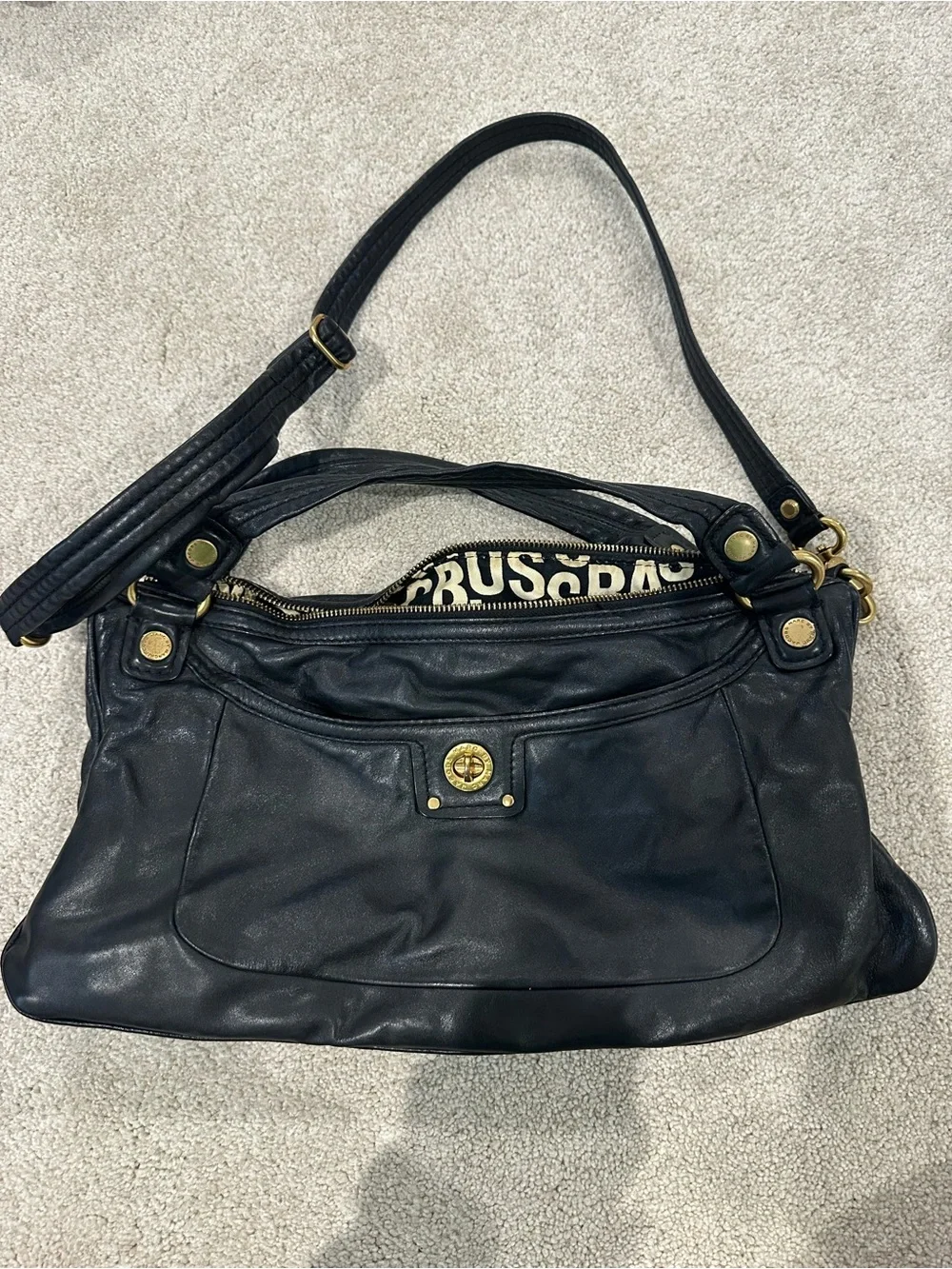 Marc Jacobs Black Leather Shoulder Bag